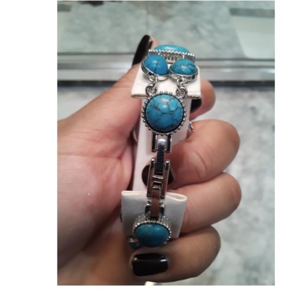 Lexington Watch and Bracelet Set turquoise silver - Picture 6 of 6